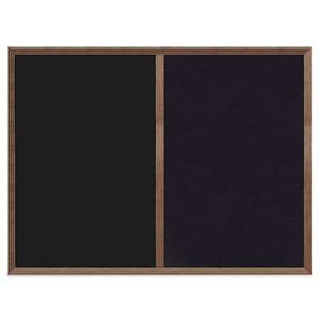 United Visual Products Slim Style Indoor Enclosed Corkboard, 12 UV500SC-BRONZE-MEDGRY